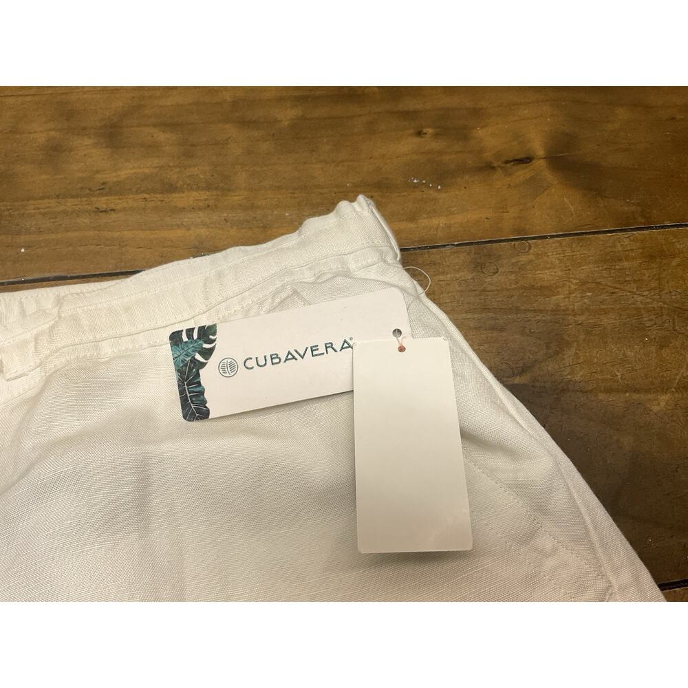Cubavera Men's Linen-Blend Core Drawstring Pants Brilliant White Size Large NWT - Picture 7 of 13